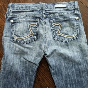 Rock & Republic Roth Vintage Y2K Flare Bootcut Jeans Sz 25 light wash
